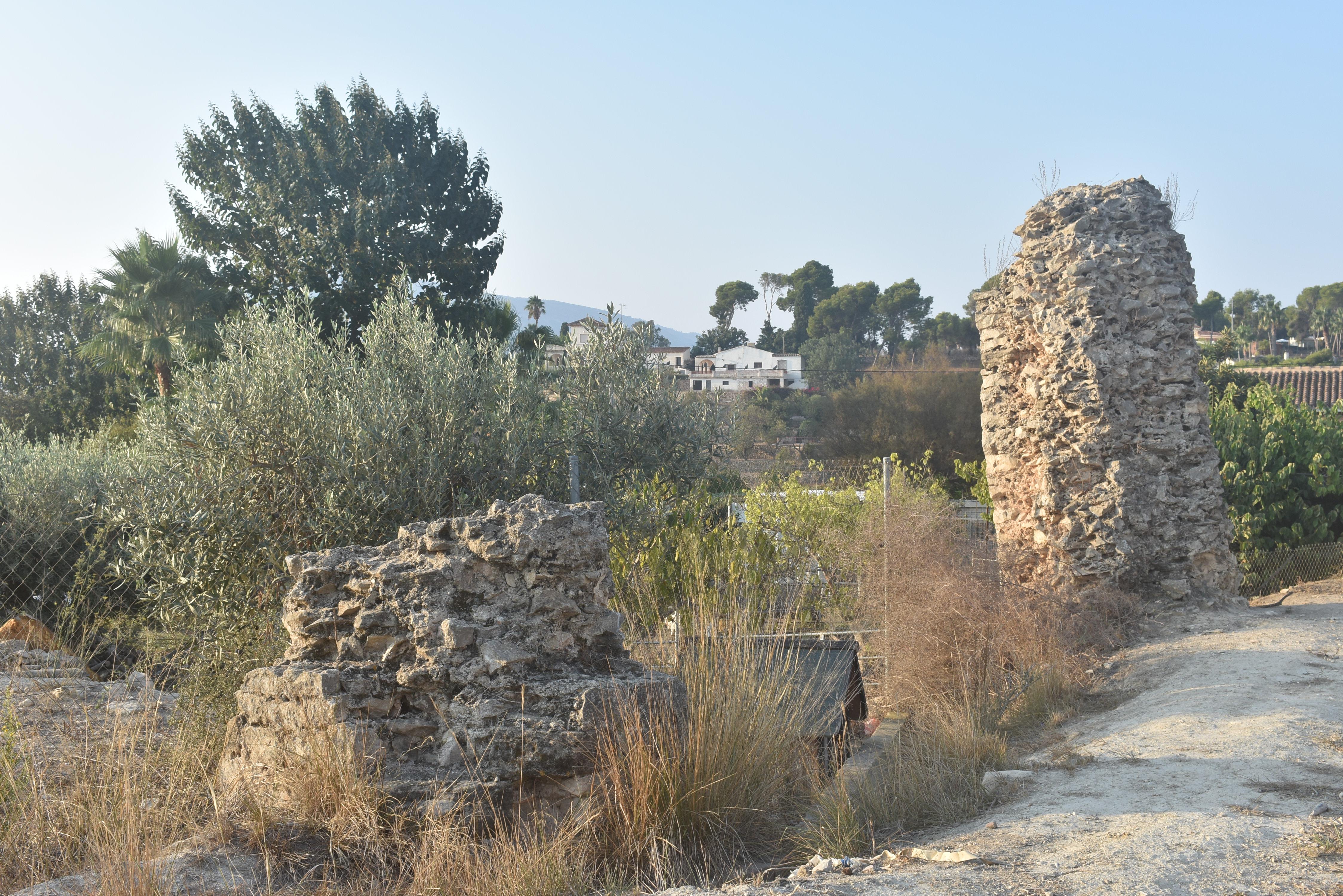 Restos del acueducto romano de Altea